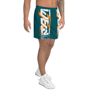 Men's Blue Athletic Long Shorts - FreshMafiaClothing