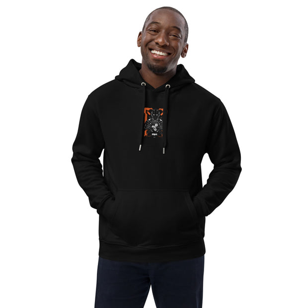 Premium black eco hoodie