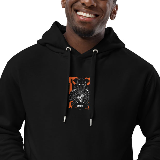 Premium black eco hoodie