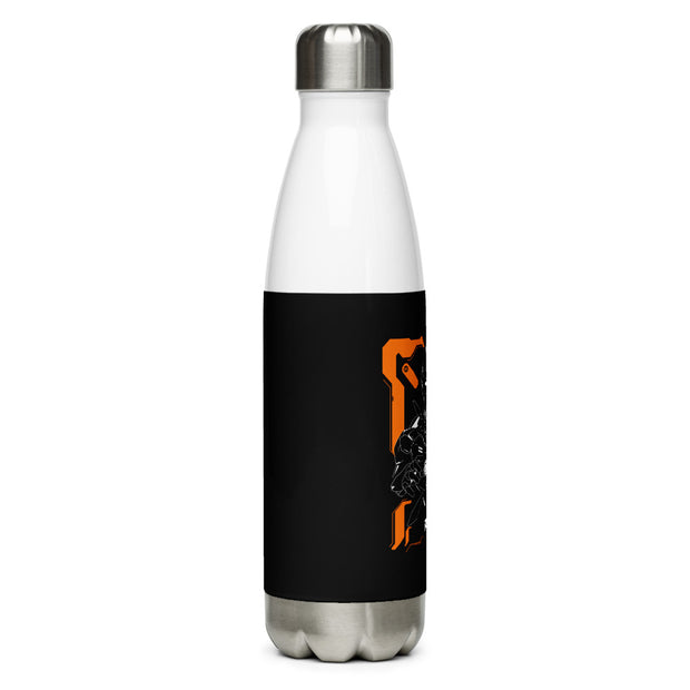 Black Stainless Steel Water Bottle - FreshMafiaClothing