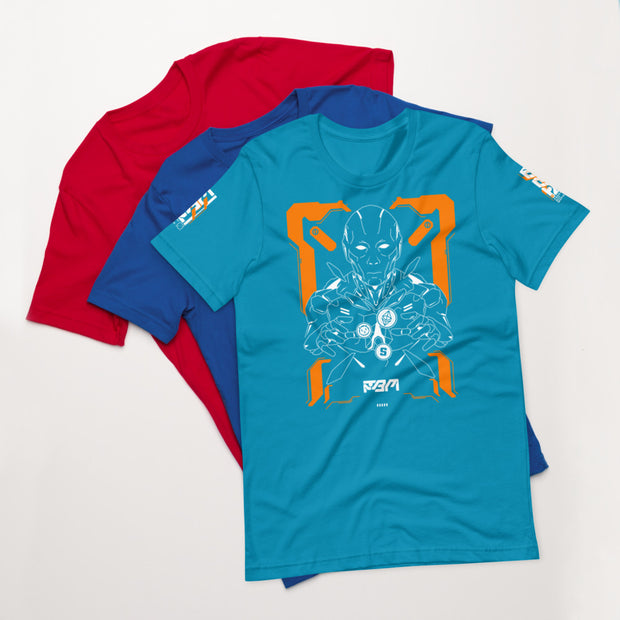 Short-Sleeve Bright Blue T-Shirt - FreshMafiaClothing