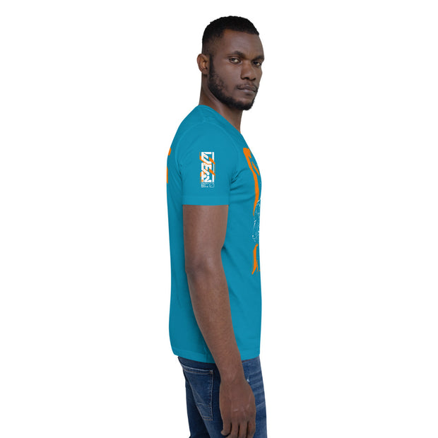 Short-Sleeve Bright Blue T-Shirt - FreshMafiaClothing