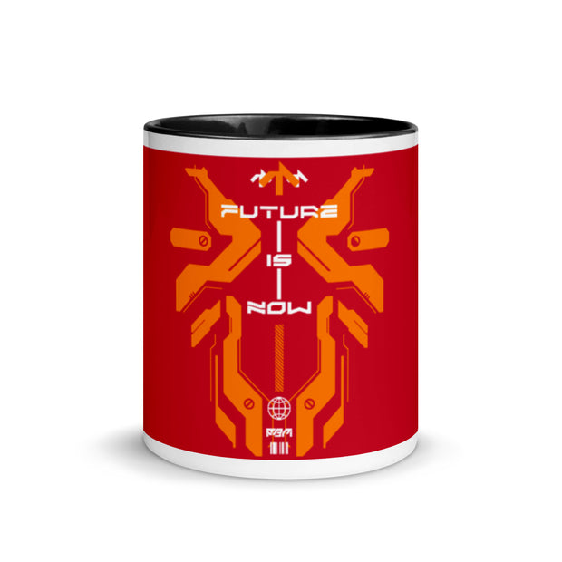 Future in Now Mug with Color Inside - FreshMafiaClothing