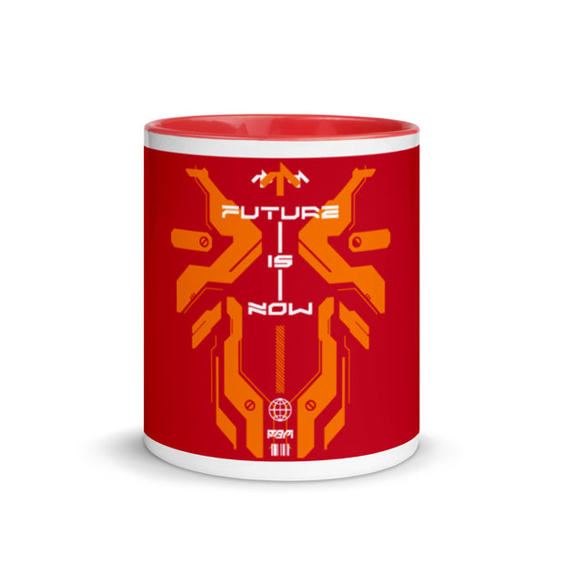 Future in Now Mug with Color Inside - FreshMafiaClothing